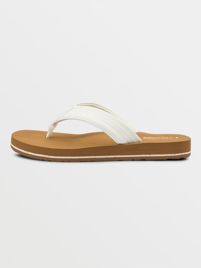 Women's Boyfriend Thong Sandals-White-Volcom