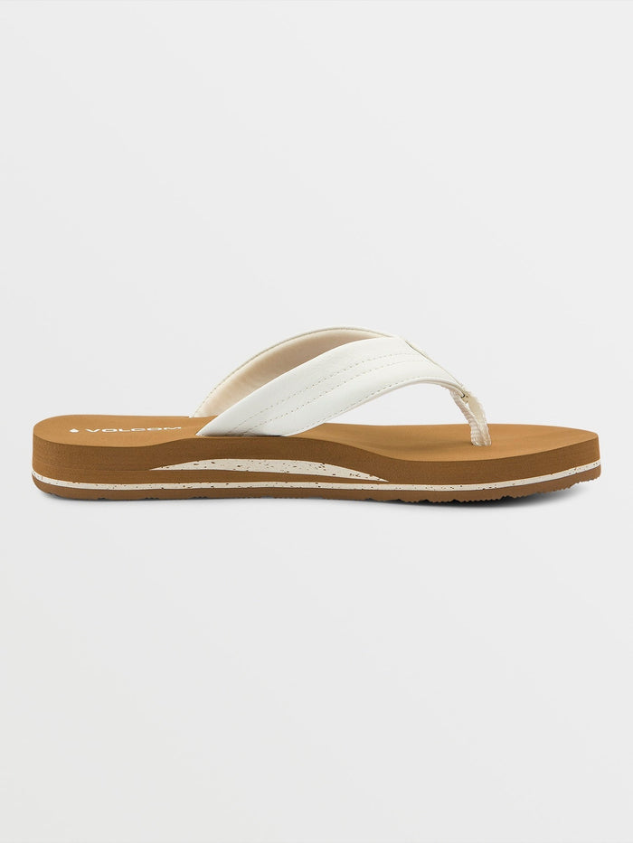 Women's Boyfriend Thong Sandals-White-Volcom