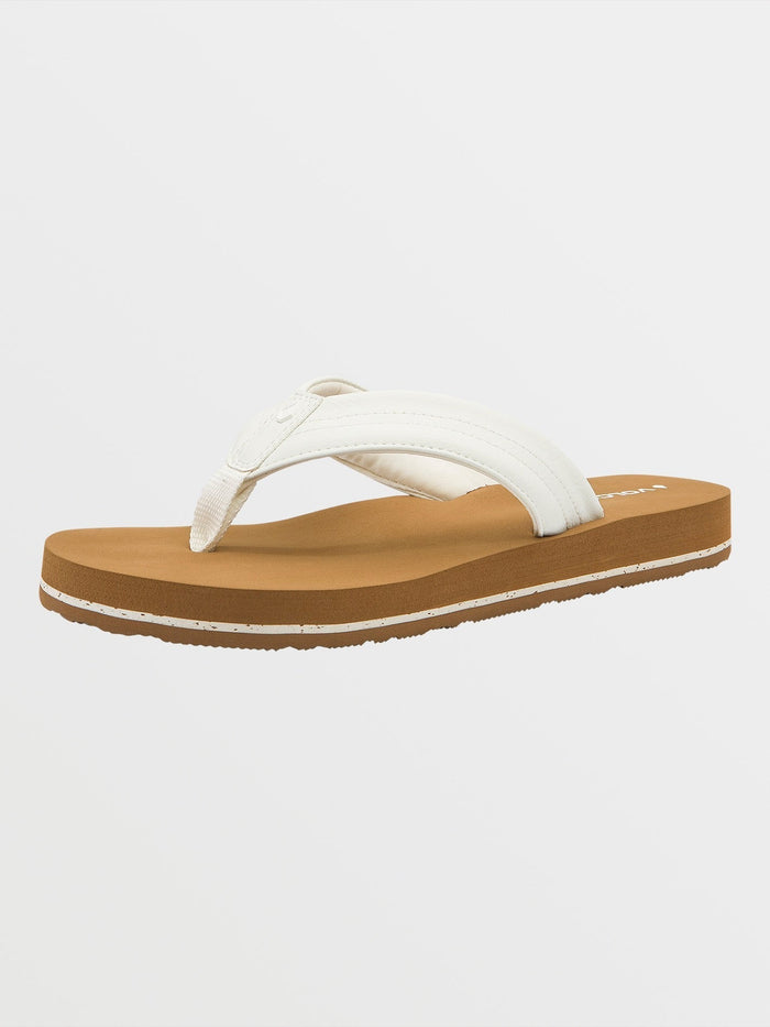 Women's Boyfriend Thong Sandals-White-Volcom