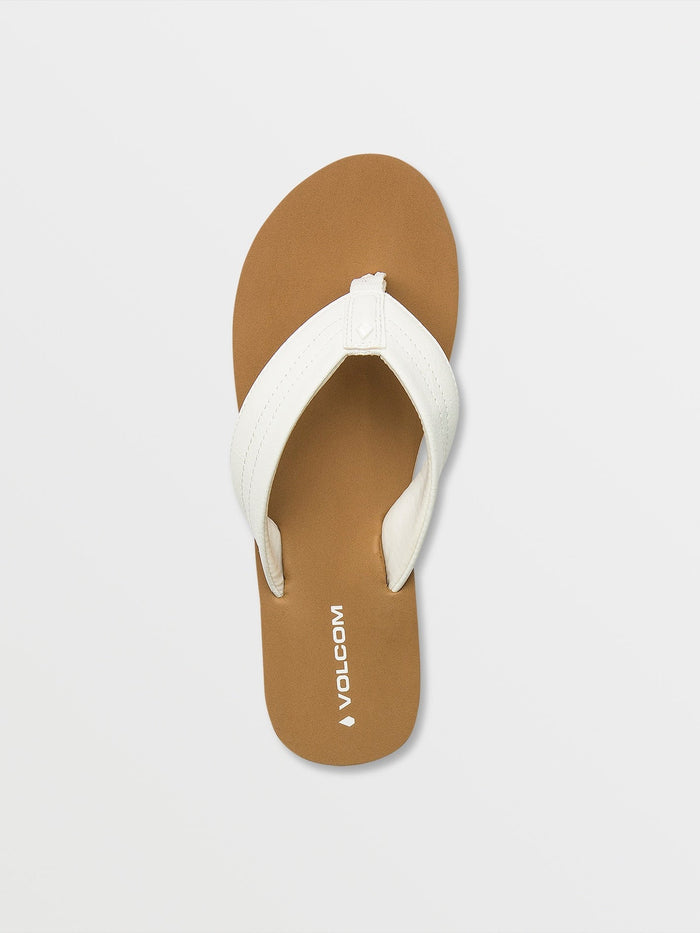 Women's Boyfriend Thong Sandals-White-Volcom
