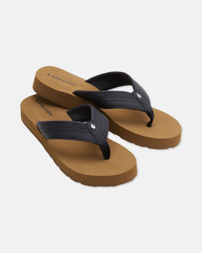 Women's Boyfriends Thong Sandals-Black-Volcom