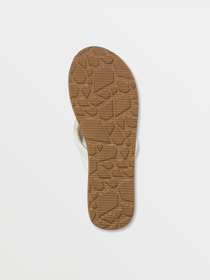 Women's Boyfriend Thong Sandals-White-Volcom