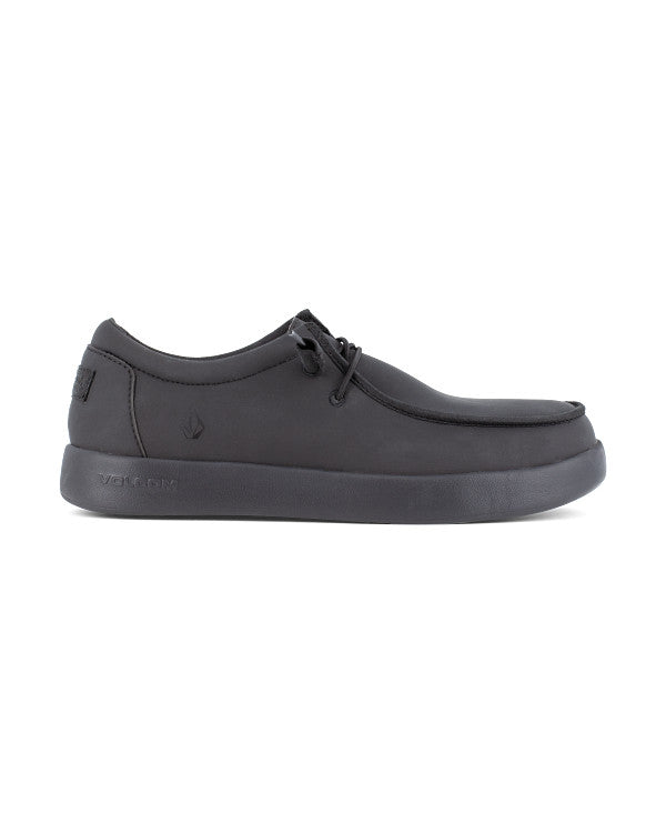 Women's Chill Safety Toe Water and Slip Resistant Work Sneakers-Black-Volcom