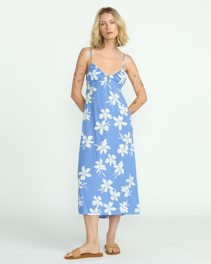 Women's Coco Ho Midi Dress-Deep Water-Volcom