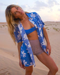 Women's Coco Ho Short Sleeve Cover Up-Deep Water-Volcom