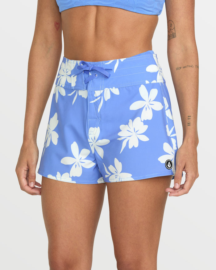 Women's Coco Island Vintage 2" Boardshorts-Light Blue Acid-Volcom