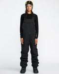 Women's Creston 3D Stretch Bib Overall-Black-Volcom