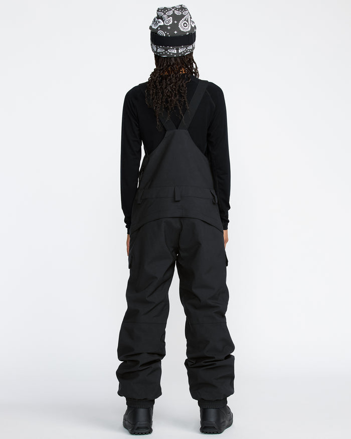 Women's Creston 3D Stretch Bib Overall-Black-Volcom