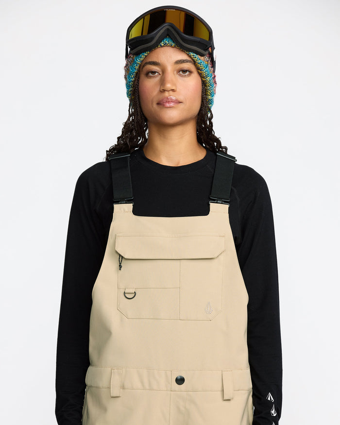 Volcom Women's Creston 3D Stretch Bib Overall Oat