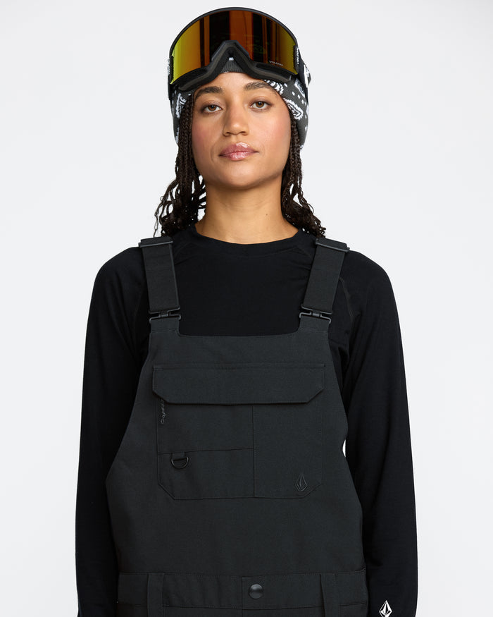 Volcom Women's Creston 3D Stretch Bib Overall Black
