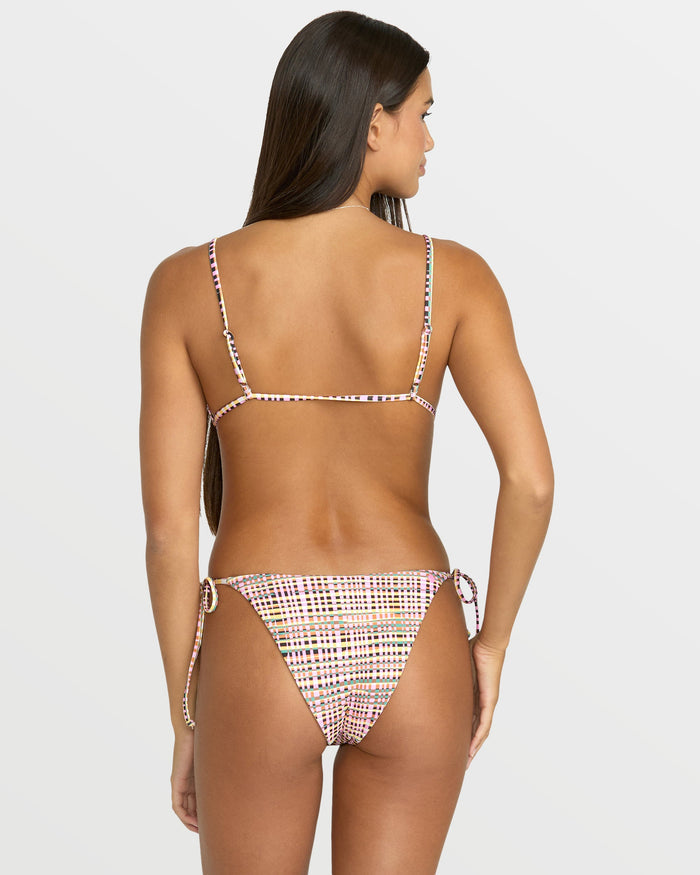 Women's Crossed Path Triangle Bikini Top-Multi-Volcom