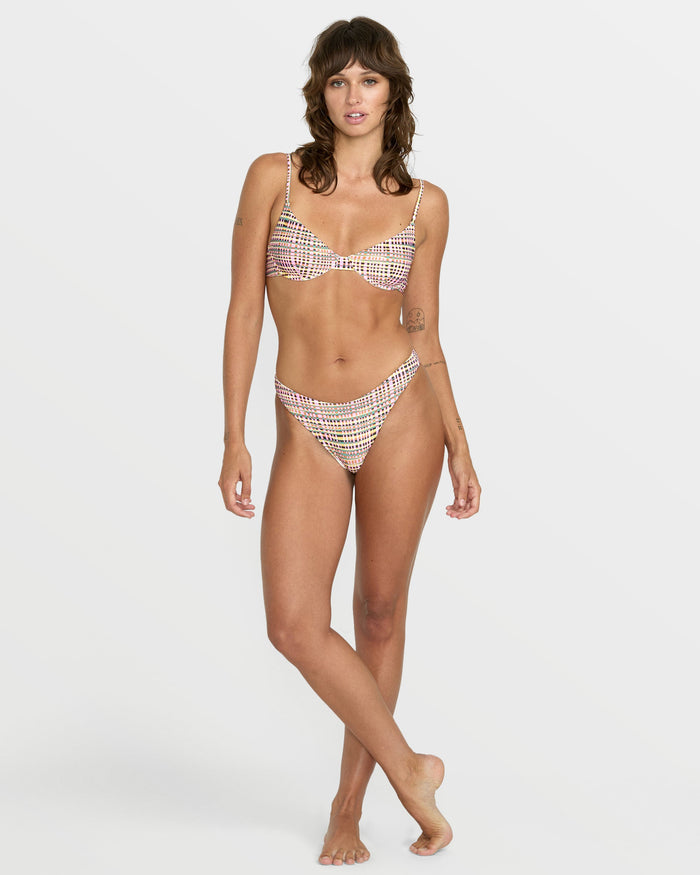 Women's Crossed Path Underwire Bikini Top-Multi-Volcom