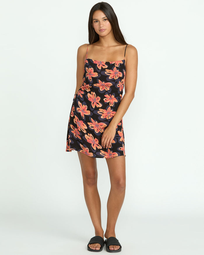 Women's Deep Tropix Dress-Black-Volcom