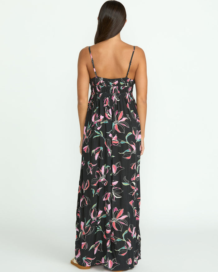 Women's Dream In Bloom Dress-Black-Volcom