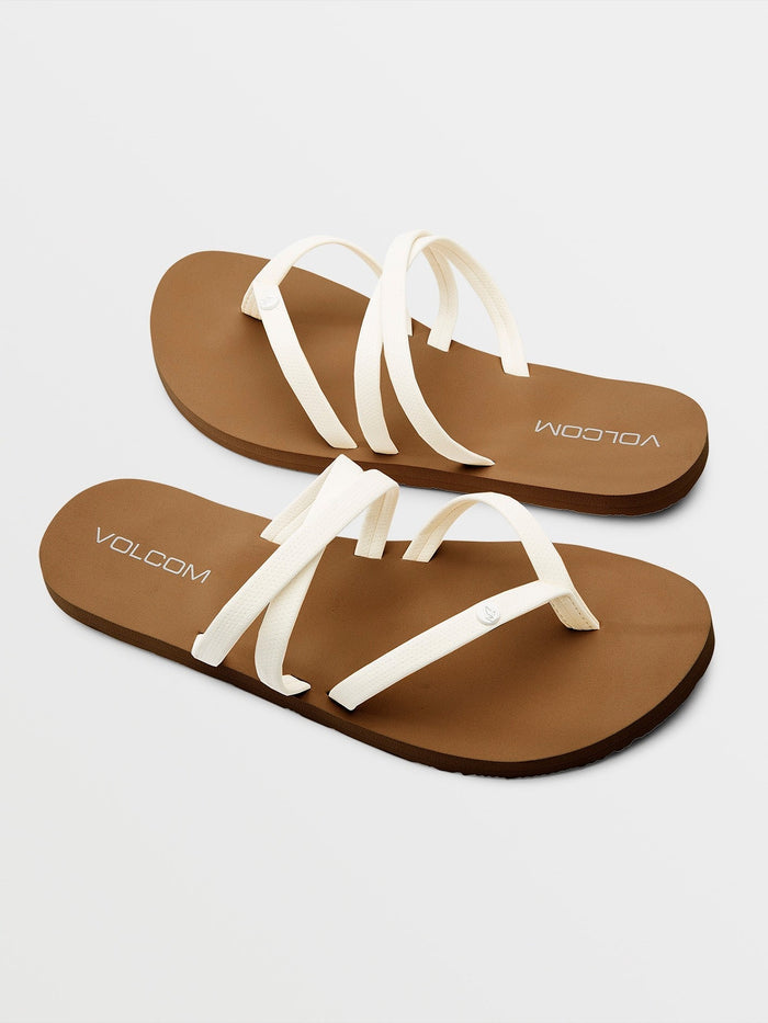 Women's Easy Breezy II Sandals-White-Volcom