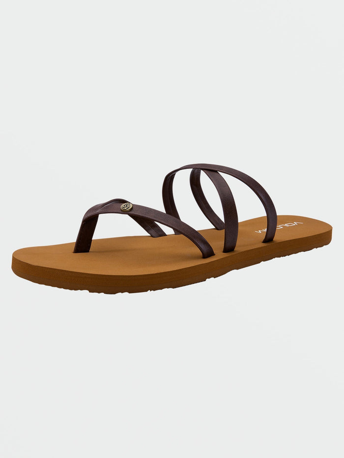 Women's Easy Breezy II Sandals-Brown-Volcom