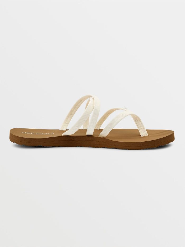 Women's Easy Breezy II Sandals-White-Volcom