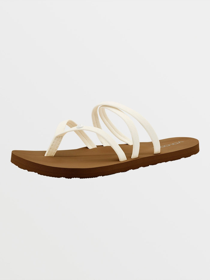 Women's Easy Breezy II Sandals-White-Volcom