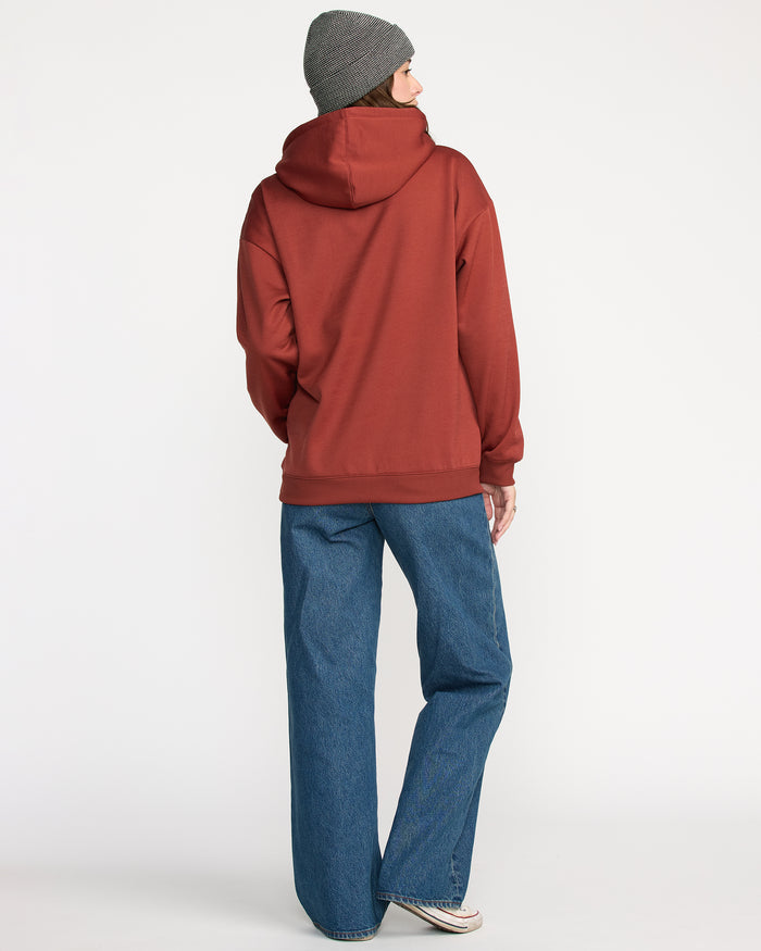 Volcom Women's Essential Hydro Hoodie Henna