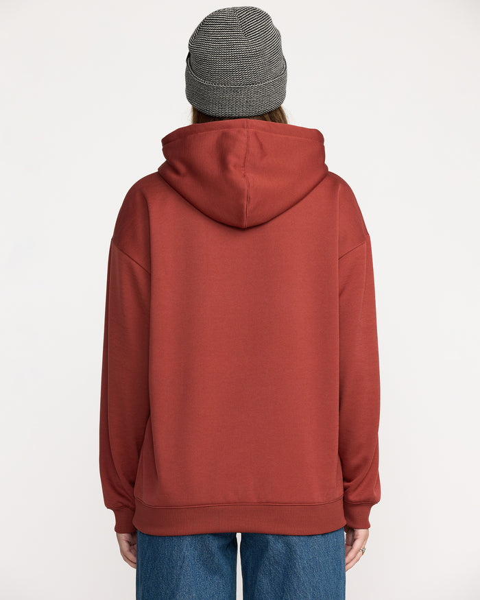 Women's Essential Hydro Hoodie-Henna-Volcom