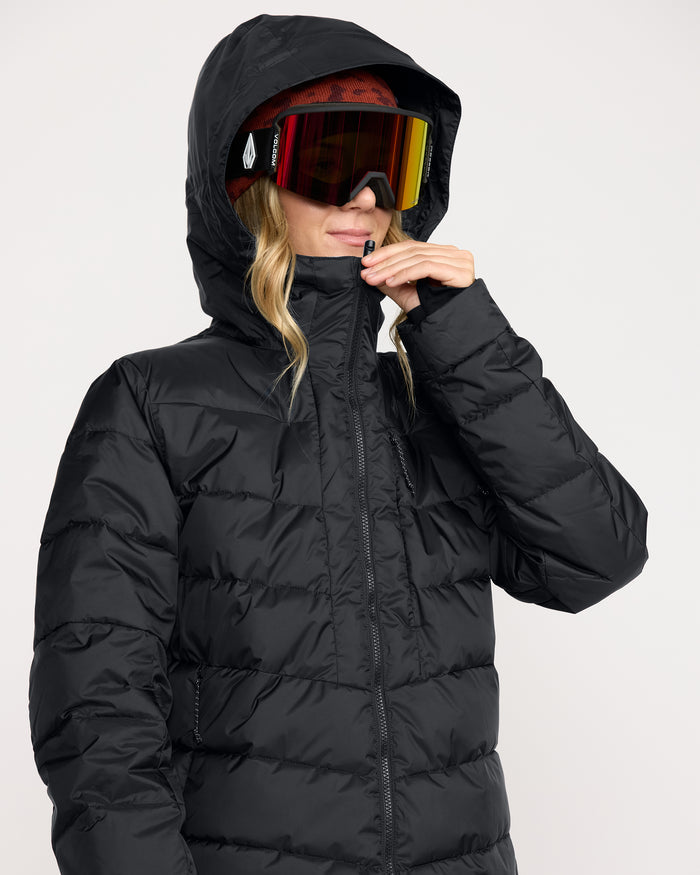 Women's Estes Puff Jacket-Black-Volcom