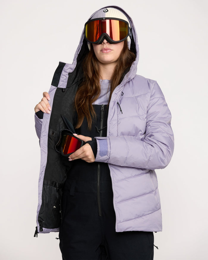 Women's Estes Puff Jacket-Lavender Aura-Volcom