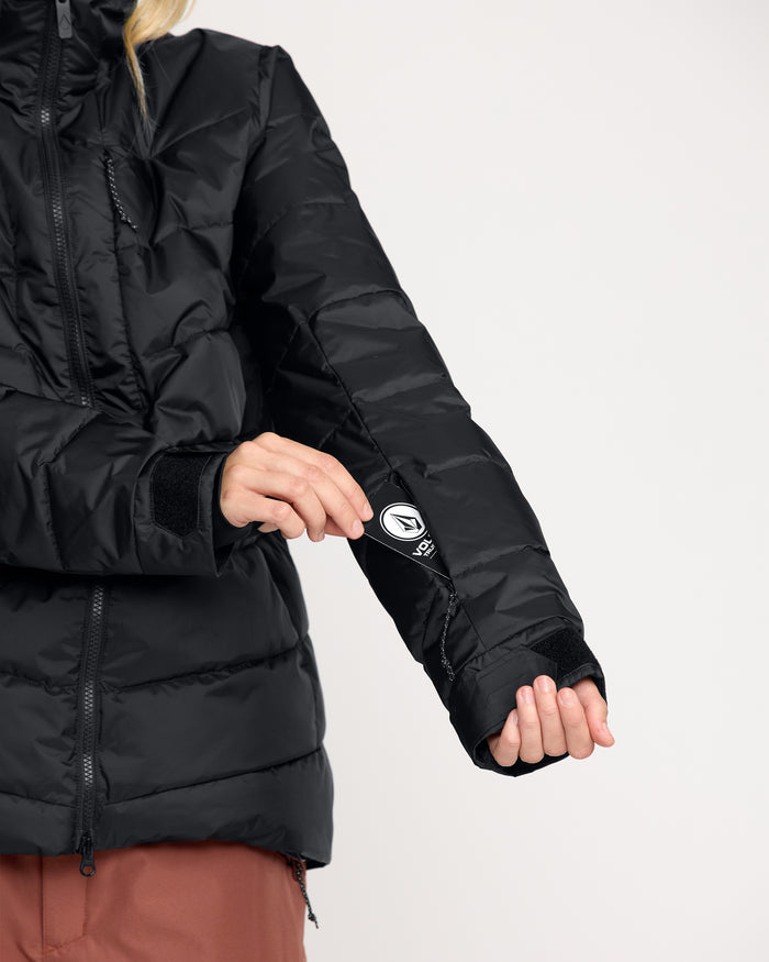 Women's Estes Puff Jacket-Black-Volcom
