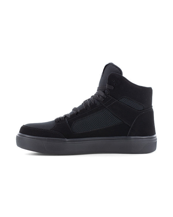 Women's Evolve Safety Toe High Top Work Sneakers-Triple Black-Volcom