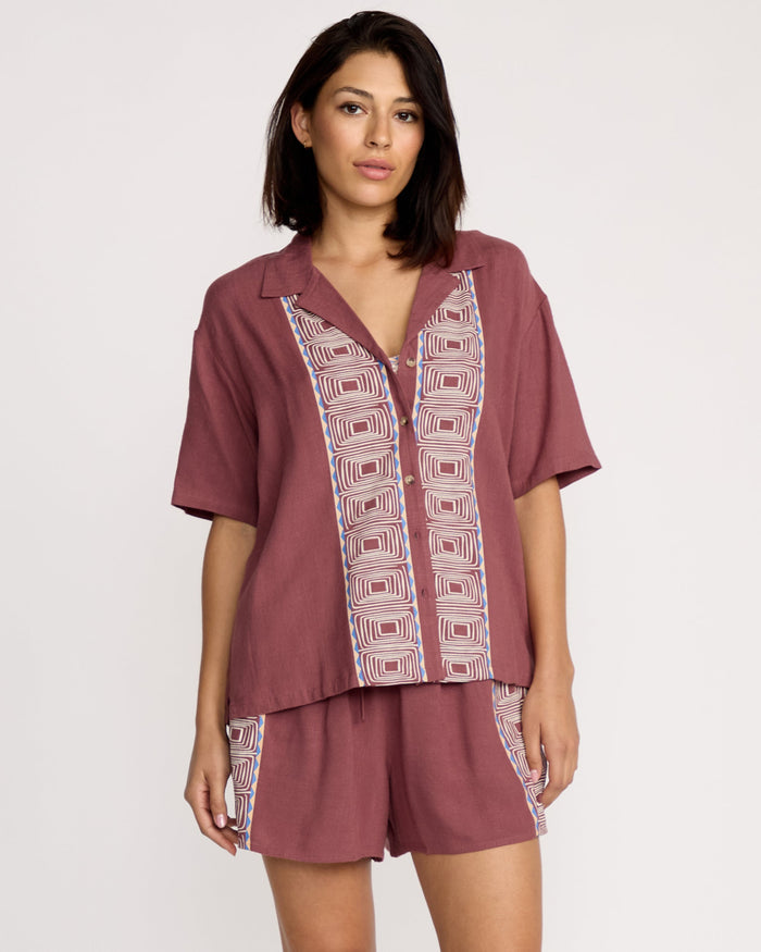 Volcom Women's Featured Artist Emma Rushton Short Sleeve Shirt