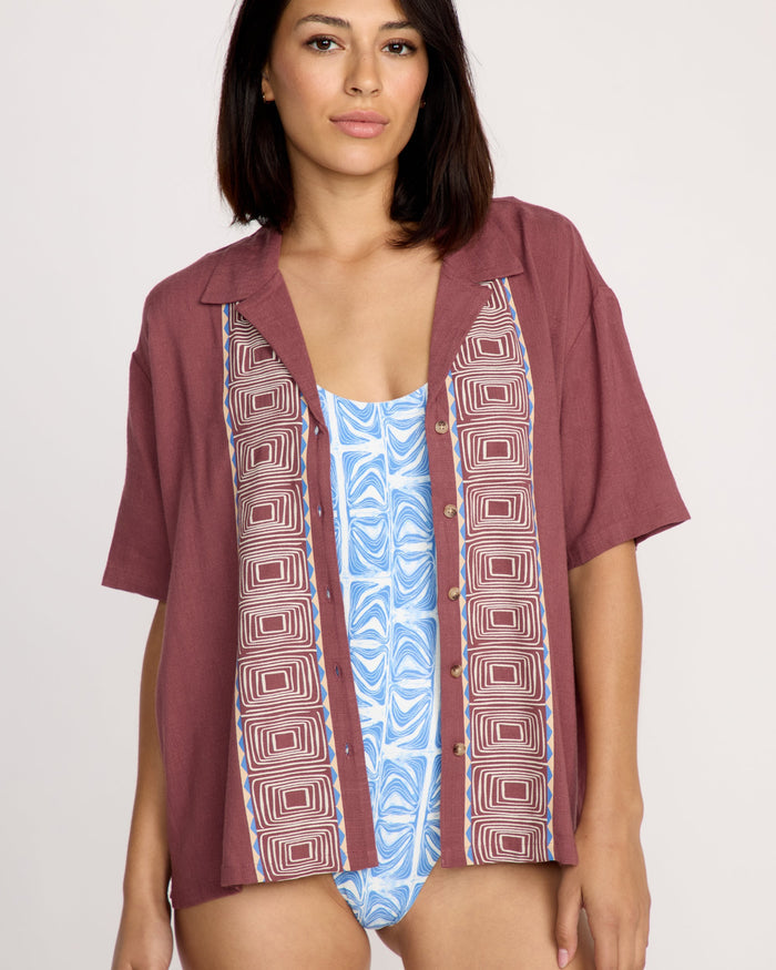 Volcom Women's Featured Artist Emma Rushton Short Sleeve Shirt