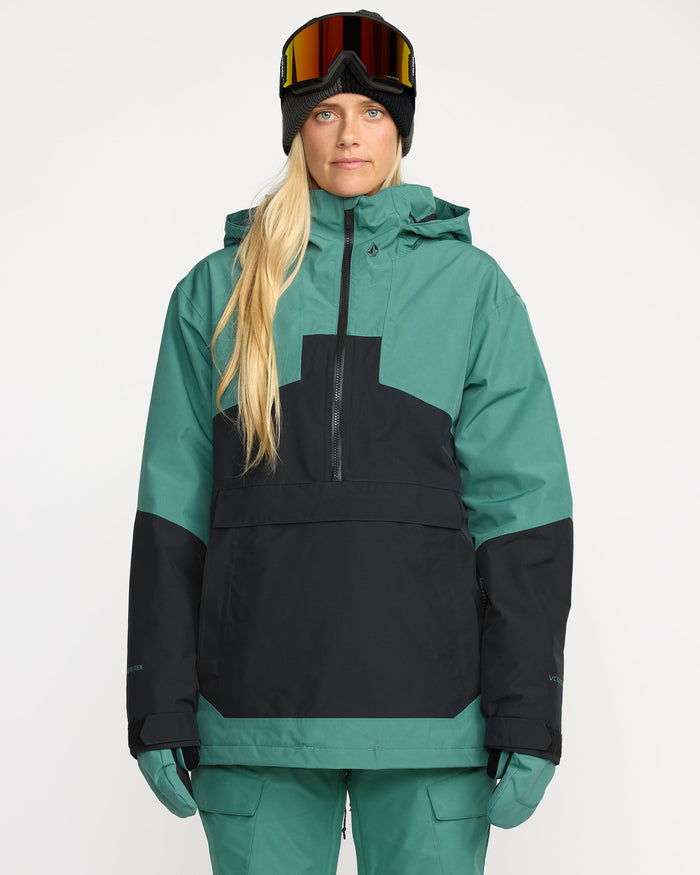 Women's Fern Ins Gore Pullover-Spruce Green-Volcom