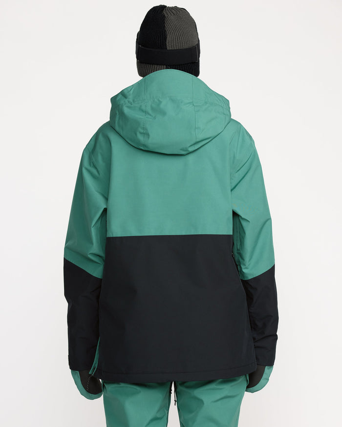 Women's Fern Ins Gore Pullover-Spruce Green-Volcom