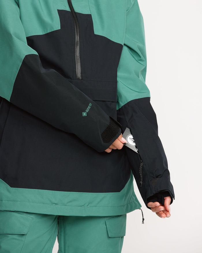 Women's Fern Ins Gore Pullover-Spruce Green-Volcom