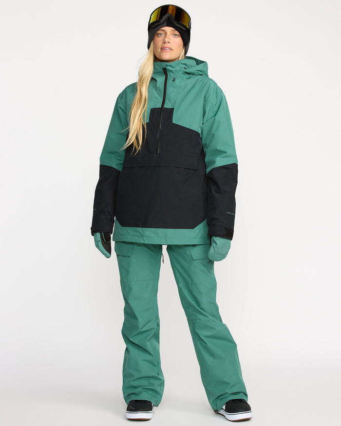 Volcom Women's Fern Ins Gore Pullover Spruce Green
