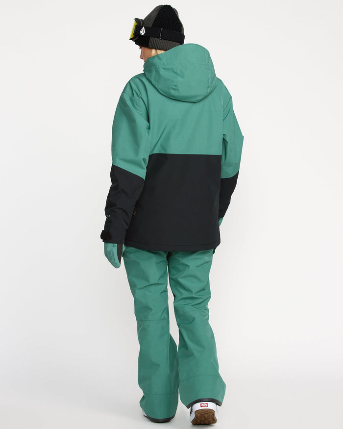Volcom Women's Fern Ins Gore Pullover Spruce Green