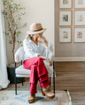 Women's Finn Pants | Merry In Cranberry