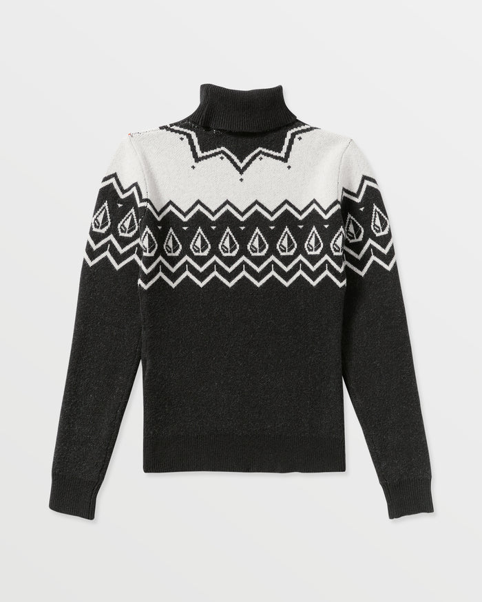 Women's Fireside Sweater-Black-Volcom