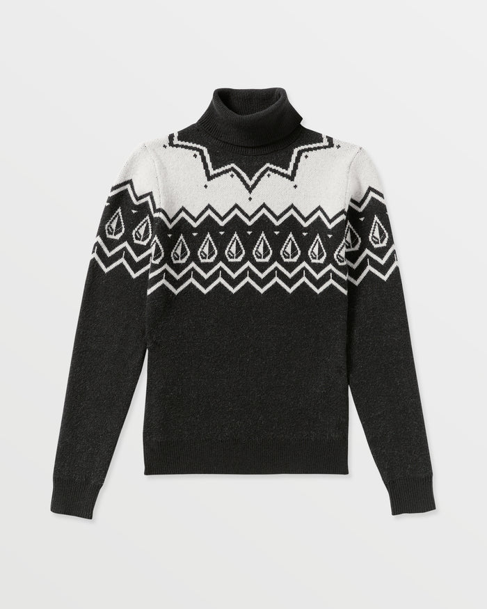 Women's Fireside Sweater-Black-Volcom