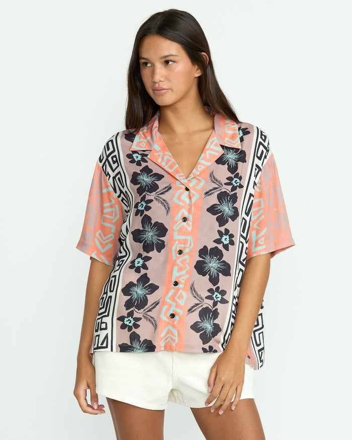 Women's Funtastical Shirt-Multi-Volcom