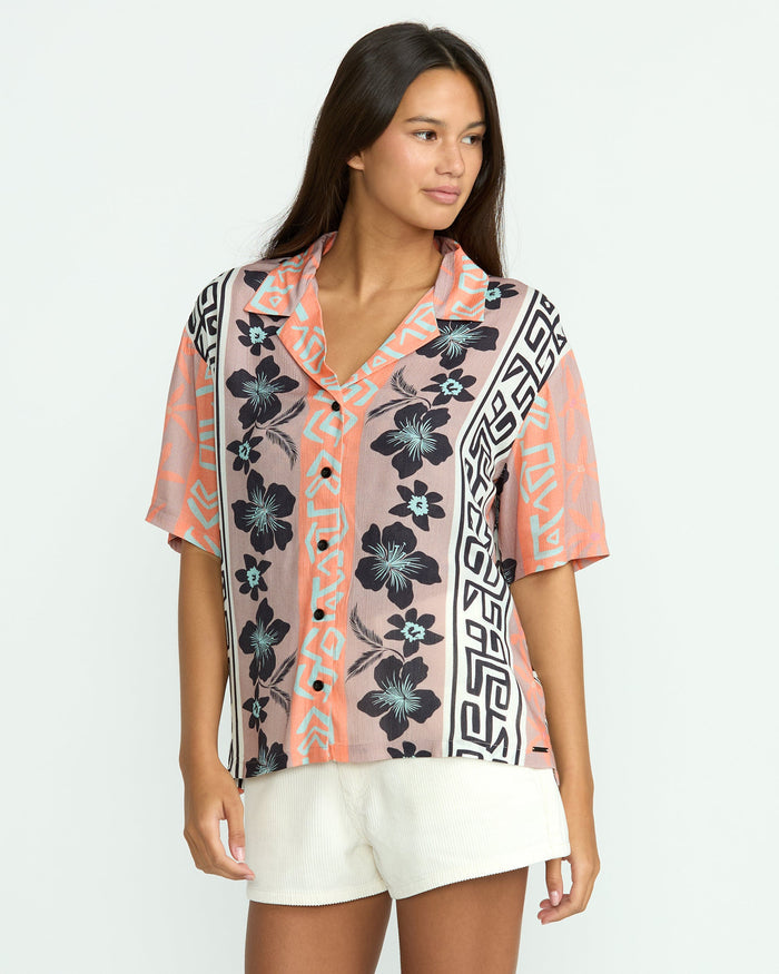 Women's Funtastical Shirt-Multi-Volcom