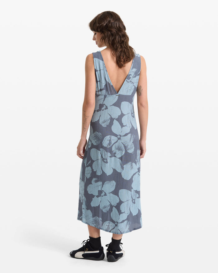 Women's Grumpy Sunshine Dress-Blue Sapphire-Volcom