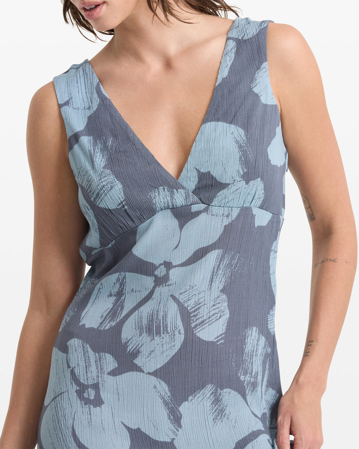 Women's Grumpy Sunshine Dress-Blue Sapphire-Volcom