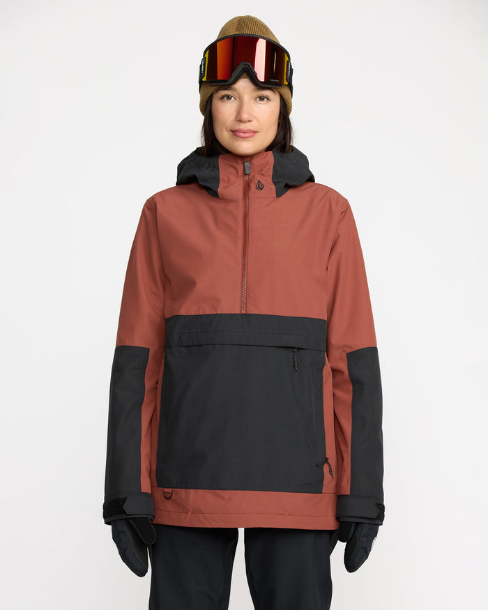 Women's Harlan Pullover-Henna-Volcom