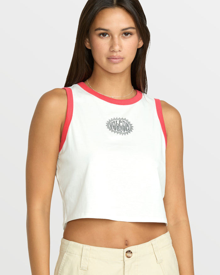 Women's Have Some Fun Tank-Star White-Volcom