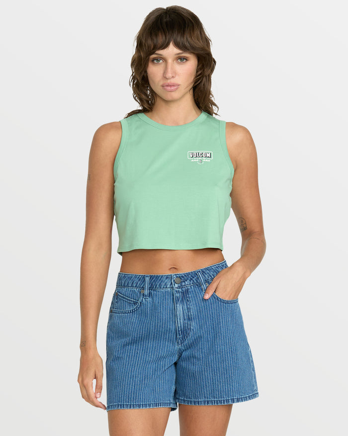 Women's Have Some Fun Tank-Seagreen-Volcom