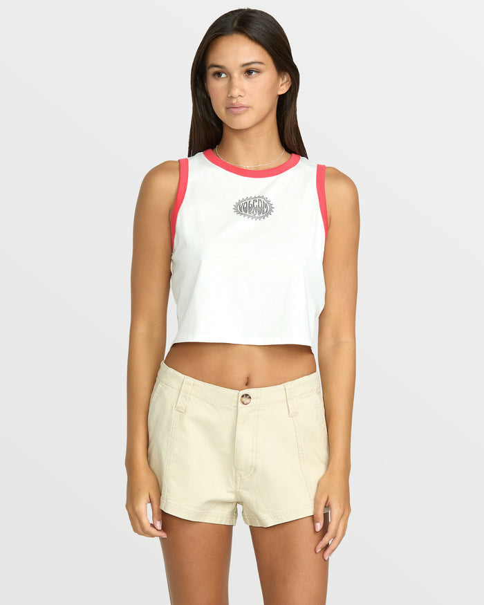Women's Have Some Fun Tank-Star White-Volcom
