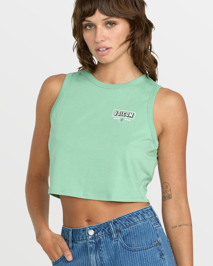 Women's Have Some Fun Tank-Seagreen-Volcom
