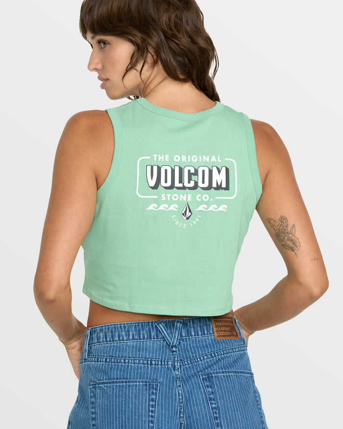 Women's Have Some Fun Tank-Seagreen-Volcom