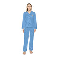 Women's Light Blue Satin Pajama Set — Luxurious Sleepwear - 314 Originals