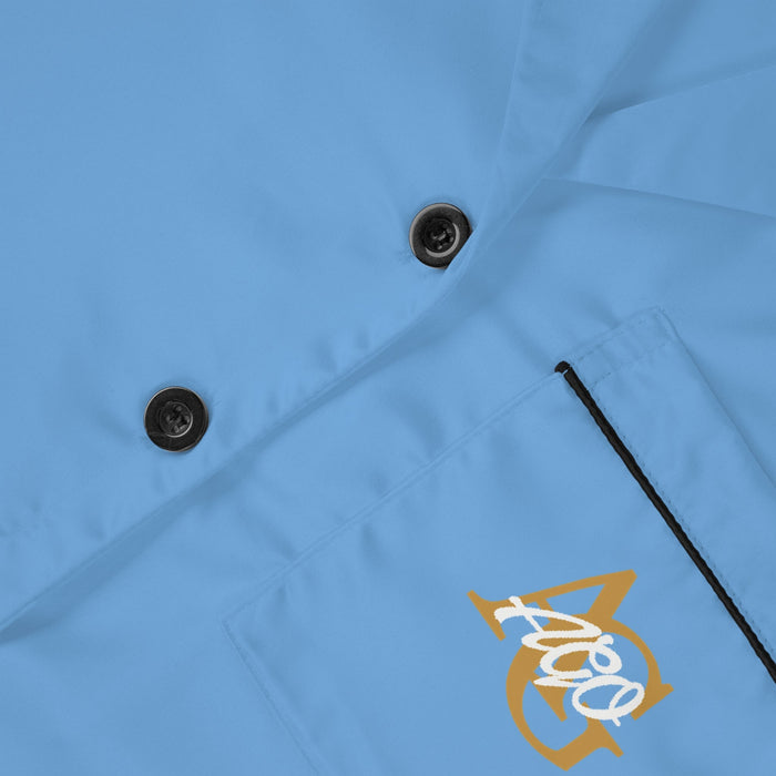 Women's Light Blue Satin Pajama Set — Luxurious Sleepwear - 314 Originals